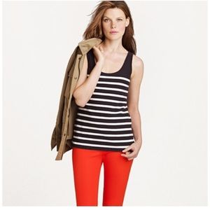 SALE J Crew Pique Stripe Tank
